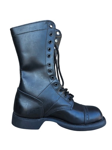 Corcoran Womans 10" Black Leather Cap Toe Jump Boots US Size 6.5 W NEW - Picture 2 of 8