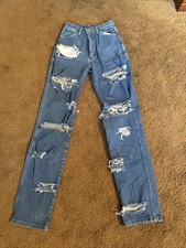 Vintage Wrangler Jeans Waist 27, Hips 18, Rise 12, Length 46 Top To Bottom 