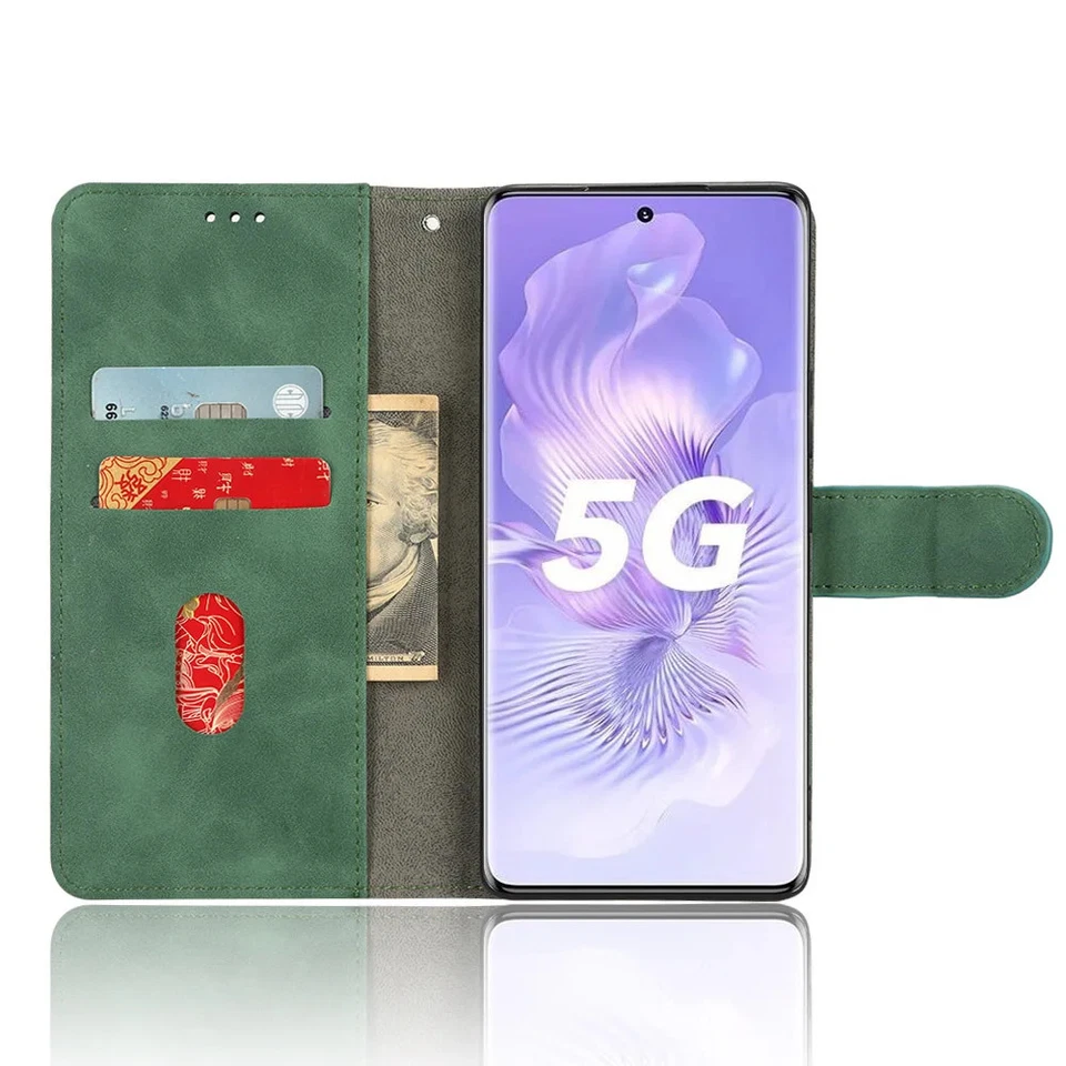 Magnetic Card Slots Leather Case For Huawei Honor 80 5G Back Cover  - Image 4 of 4