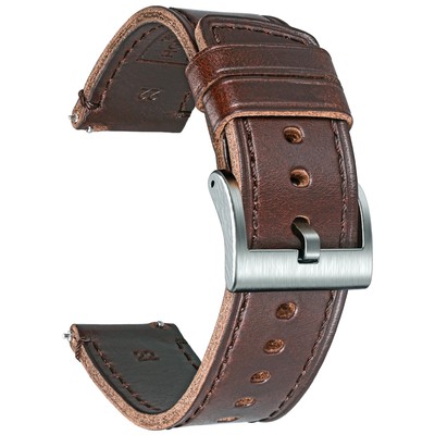 Anbeer Cinturini Orologio in Pelle a Sgancio Rapido 18mm 20mm 22mm, Cinturini per Orologi in Pelle a Grana Superiore Cinturino di Ricambio per Uomini Donne