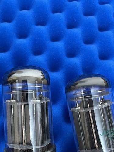 2 Sylvania 6080 WB Vacuum Tubes In Box Tested Double OO Halo Getter Copper Rods - Picture 5 of 7