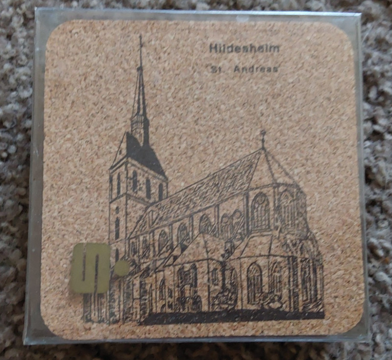 6 NICE NEW CORK COASTERS MOTIVES FROM HILDESHEIM  GERMANY