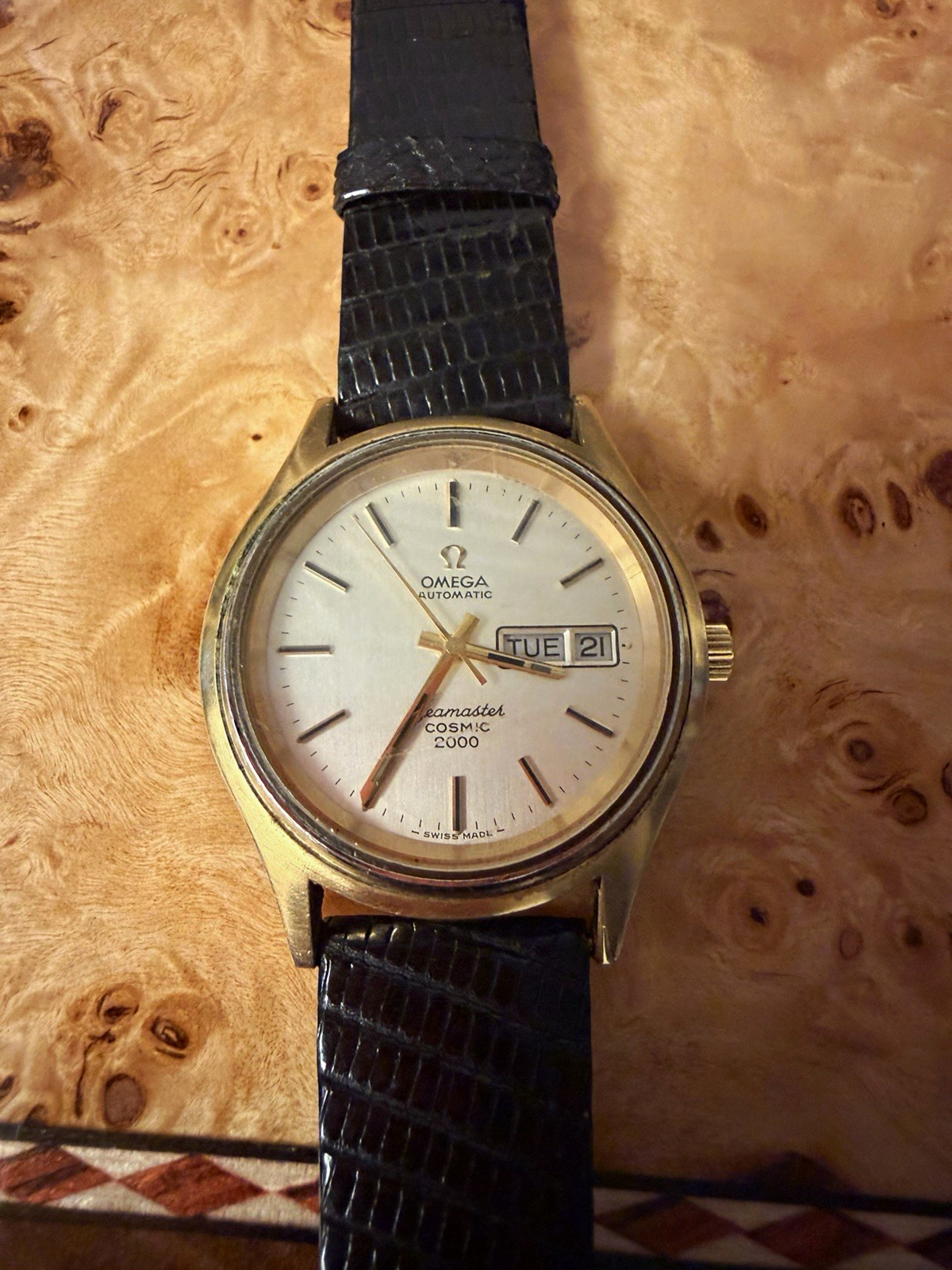 OMEGA Seamaster Cosmic Day/Date Gold Steel