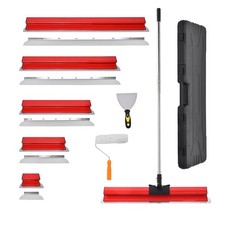 Fl&auml;chenspachtel Set 20/40/60/80/100cm Alu Breitspachtel  11-13tlg