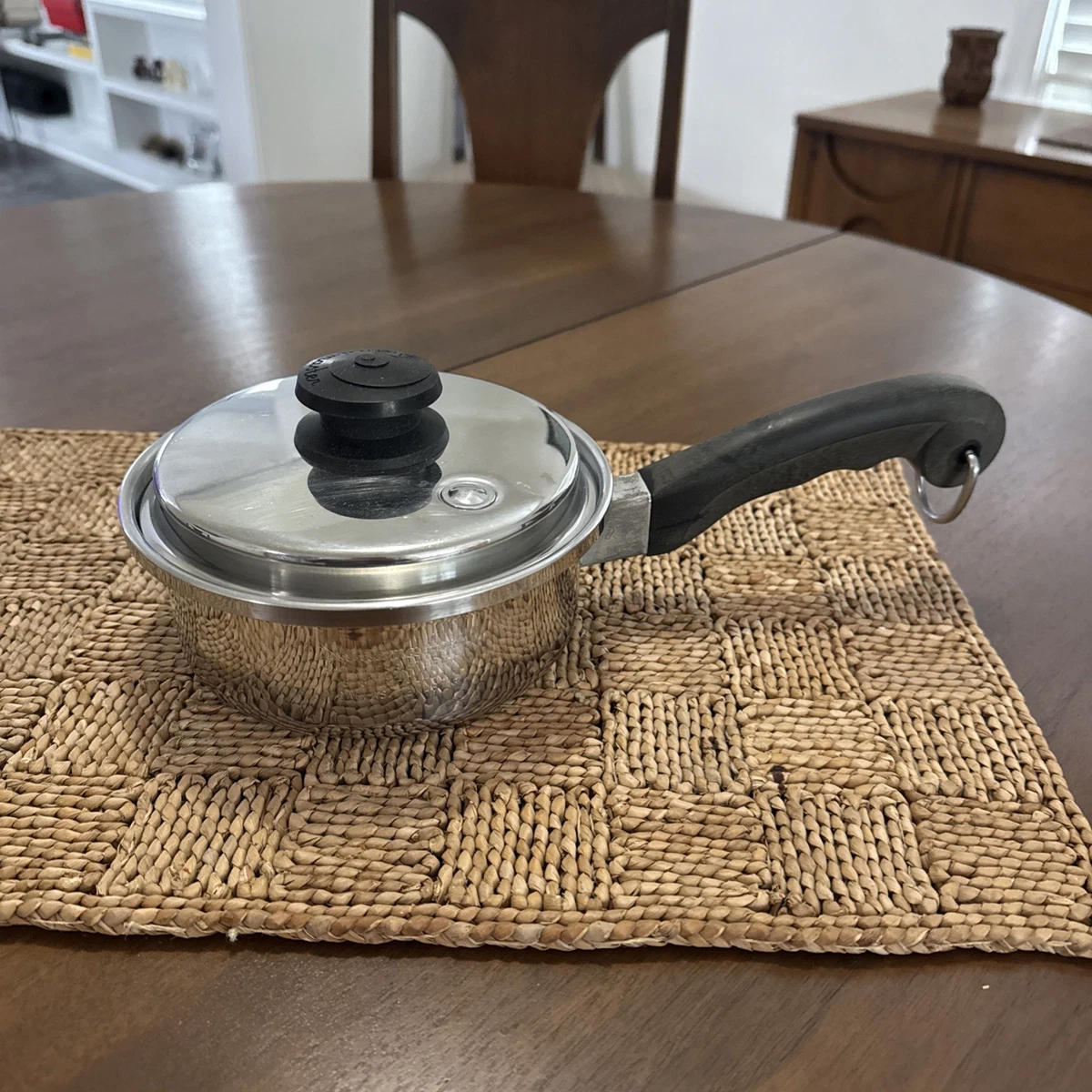 Casserole SaladMaster vintage en acier inoxydable avec