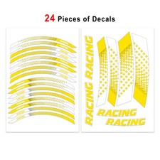 For STREET TRIPLE 765 / R 17-21 20 Racing Wheel Rim Stickers 17 inch GP07 Yellow