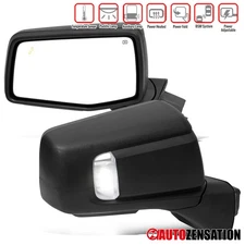Fit 2019-2025 GMC Sierra 1500 Power Fold Left+Right Mirrors w/ Heated BSM Sensor