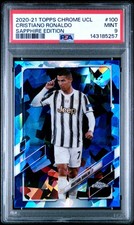 2020-21 Topps Chrome UCL Sapphire Edition Cristiano Ronaldo #100
