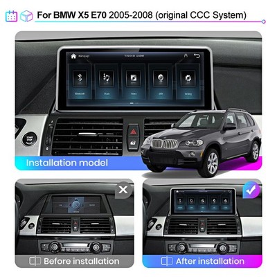 Linux Autoradio Wireless CarPlay Auto für BMW X5 E70 E71 X6 CCC 2005-2008 DAB+
