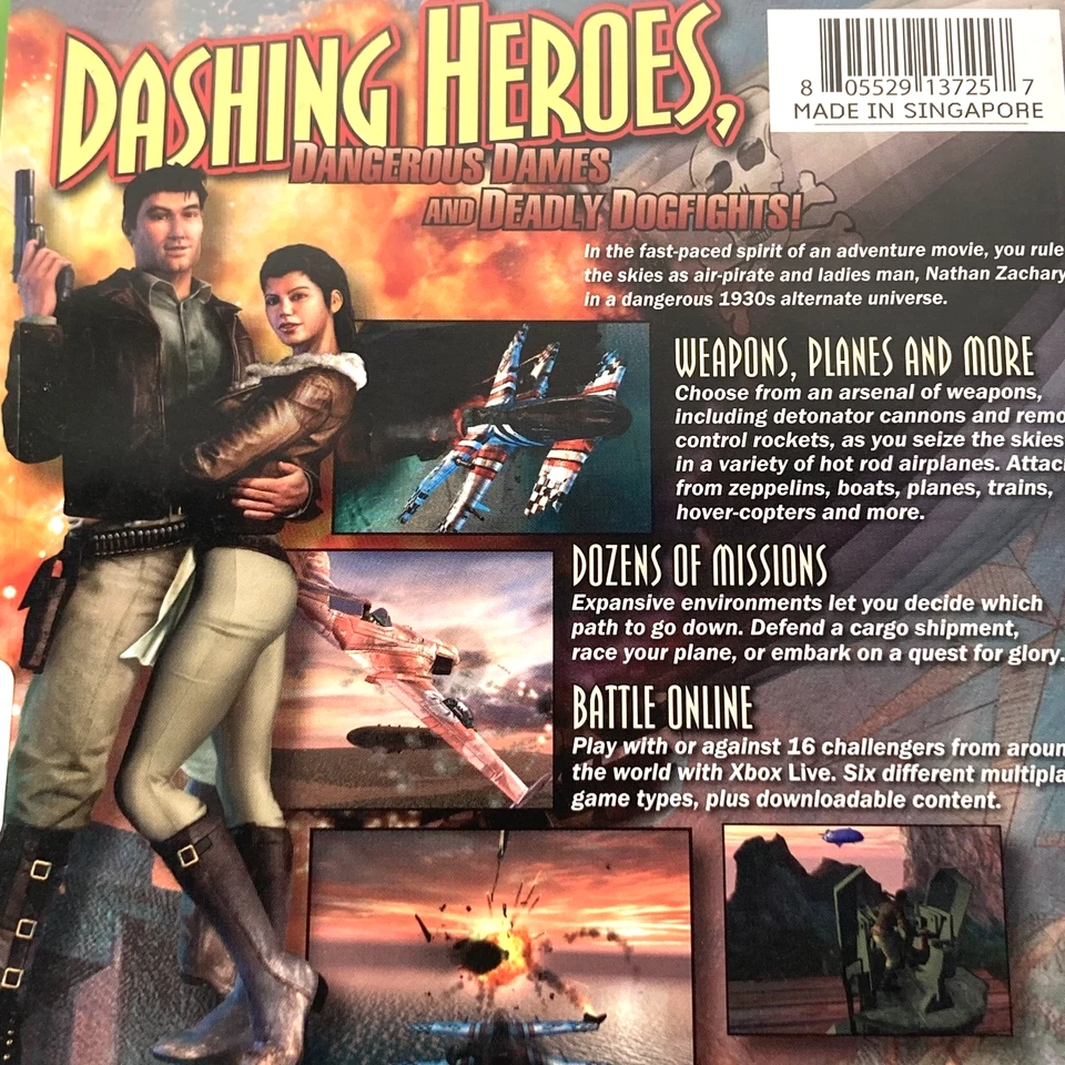 Crimson Skies High Road To Revenge Xbox Game (2002) New & Sticker Sealed Only - Image 4 of 4