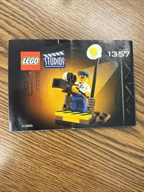 LEGO Studios: Stuntman Catapult (1356) and 1357 Camerman complete w/instructions