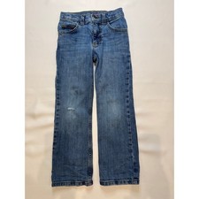 Wrangler Classic Boot Jeans Kids 7 Slim Blue Good Adjustable Waist 112343844