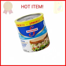 Swanson White Premium Chunk Canned Chicken Breast in Water, Fully Cooked Chicken