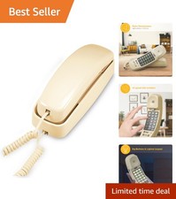 TRIMLINE 210 Corded Home Phone, No AC Power Required, Improved Easy-Wall-Moun...
