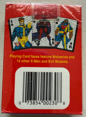 X-Men Playing Cards - Factory Sealed (1993) never opened-Wolverine