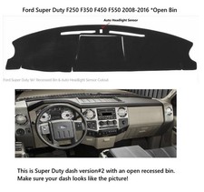 BEIGE Suede Custom Fit Dash Cover for FORD Super Duty 2008-2016 DashBoard 14-131