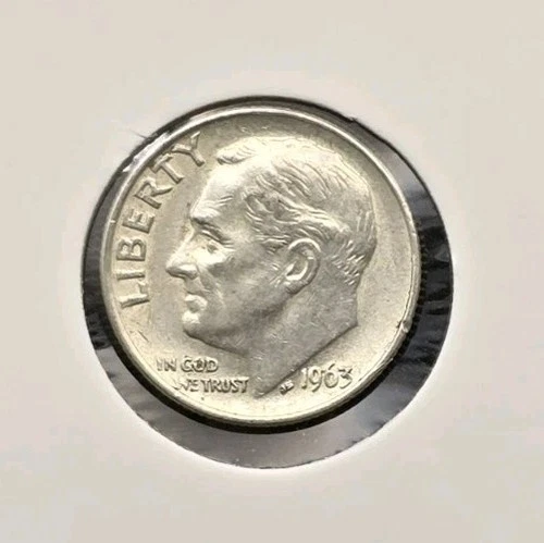 1963-P Roosevelt Dime 90% Silver US Mint Philadelphia