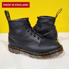 💥Dr. Martens Doc England MIE Rare 80's Vintage Black Greasy 101 Boots UK7 US8💥