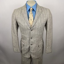 Brookfield Suit Mens 38 S Jacket Coat 29 30 Pants Flecked Wool Vtg 50s 60s MCM