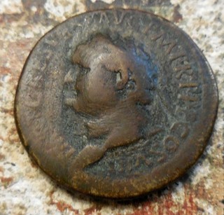 Titus Sestertius Rome 80 81 AD 35 mm 22.85 g. Felicitas and Sceptre