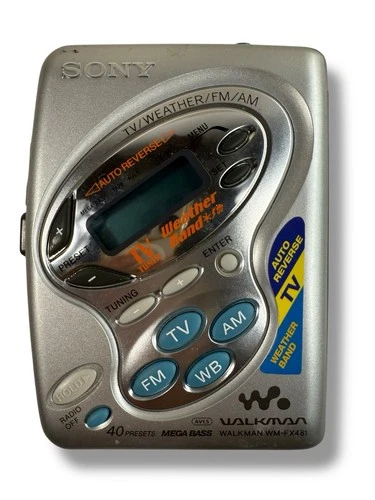 Sony Walkman WM-FX481 Vintage Portable Cassette Player - TESTED WORKS