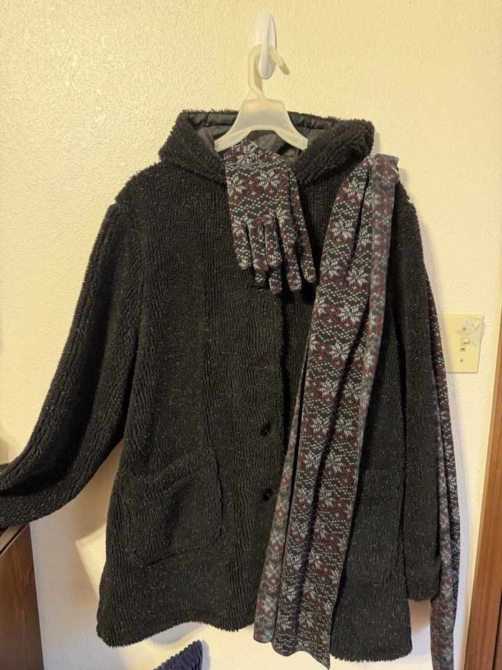 Veste Blazer Femme Manches Courtes Java - Taille 3X (26/28) - Imprimé Floral Noir, Blanc, Taupe - Occasion Très Bon état