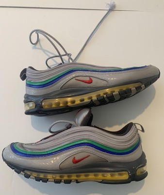 Nike Air Max 97 Nintendo 64 Shoes Mens Size 10 Gray Green Blue Retro CI5012-001