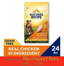 Nature's Recipe Grain Free Dog Food Chicken Sweet Potato 24lb... wa 