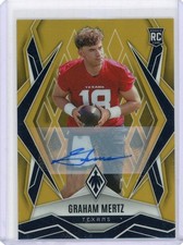 2025 Panini Phoenix Gold Rookie Autograph #222 Graham Mertz No 9 of 10