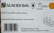 Glacier Bay Dorset 4 in. Centerset 2-Handle Bathroom Faucet in Oil Rubbed Bronze