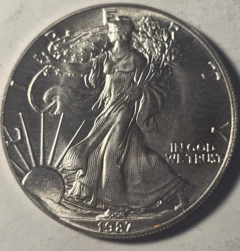 1987 Silver Eagle $1 Dollar 1oz Uncirculated .999...!