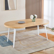 39"-70" Extendable Dining Table for 4-6 People Round Expandable Kitchen Table