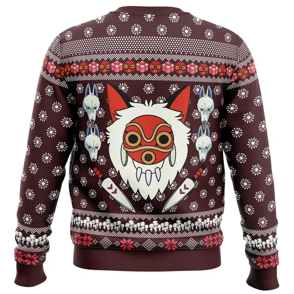 Princess Mononoke Christmas Ugly Sweater