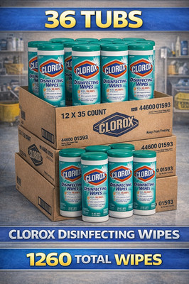 Clorox Disinfecting Wipes Fresh Scent 35ct 36 Tubs 1260 Wipes 4460001593