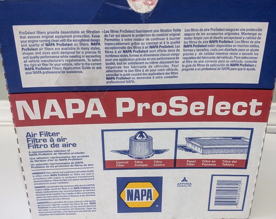 Filtro de aire Napa Proselect SFI 26195 Foto 2 de 4