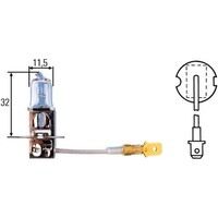 GlüHlampe Halogen Hella H3 Heavy Duty 24V, 70W, 1 StüCk