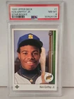 1989 Upper Deck #1 Ken Griffey Jr. Star Rookie Card * Graded PSA 8 NM-MT *