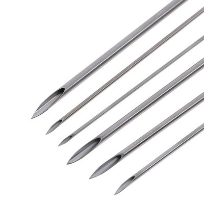 10Pcs Einweg sterile Lochen Nadeln Tattoo Piercing Nadeln Set WerkYRYH