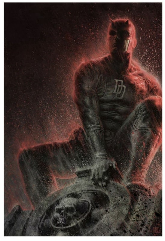 Marvel Sideshow Daredevil Man Without Fear 18"x24" Premium Art Print 98 of 300