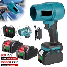 Electric Cordless Leaf Blower 150,000RPM Handheld Leaf Blower 2XBattery &Charger