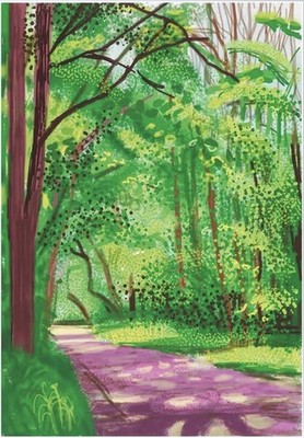 David Hockney 28. April Ankunft des Frühlings Woldgate E Yorks 2011 großes Poster