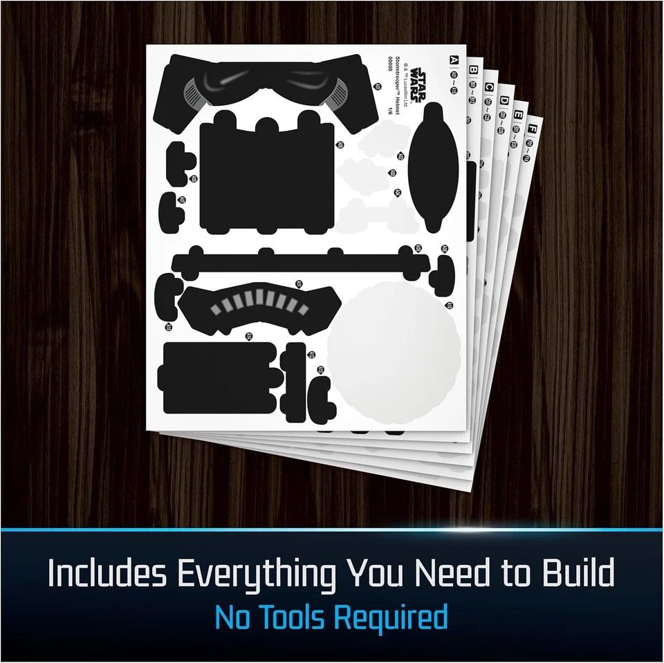 4D Build, Casco Star Wars Stormtrooper Talla Única, 121 Piezas  Foto 3 de 4