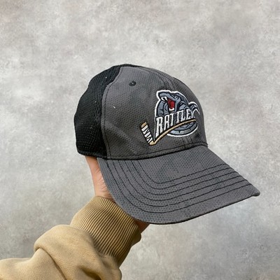 Rattlers Truckermütze Herren verstellbar Hockey bestickt Mesh Snapback Cap, grau