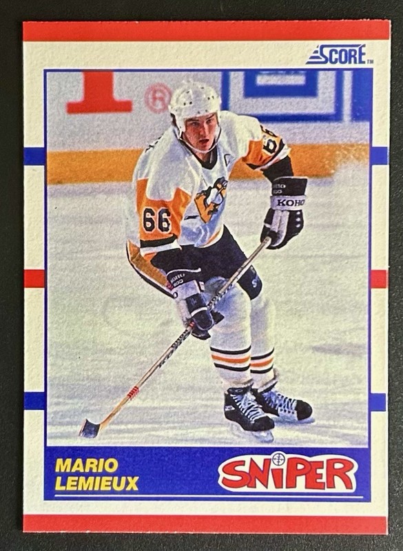 1990-91 Score - Sniper #337 Mario Lemieux