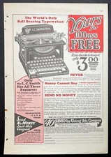 1926 L.C. Smith Typewriter Print AD *World’s Only Ball Bearing Typewriter* thumbnail