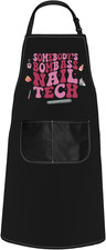 Nail Technician Gift Somebody’S Bomb Ass Nail Tech Apron Nail Artist Gift