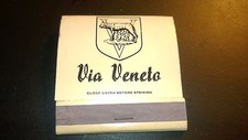 OLD Vintage "Via VEVETO" Restaurant NYC, N.Y. matchbook MADE IN USA