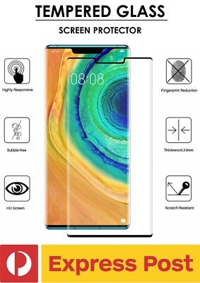 Huawei Mate 40 Pro 9H Full Glue Coverage Tough Tempered Glass Screen Protector