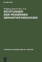 Richtungen Der Modernen Semantikforschung | Buch | 9783112533932
