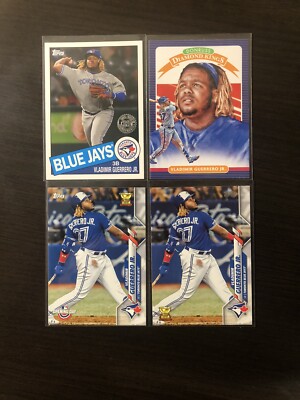 VLADIMIR GUERRERO JR LOT! (4) Blue Jays Topps 85 Diamond King